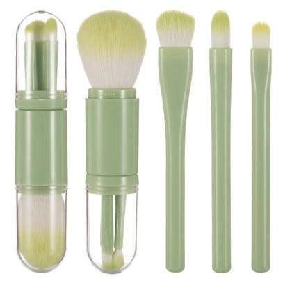 Portable 4PCS Green Makeup Brushes