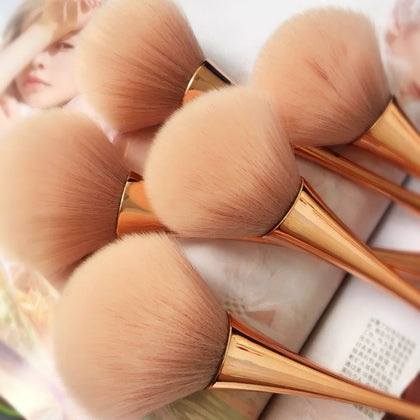 Big Size Rose Gold Powder Brushes