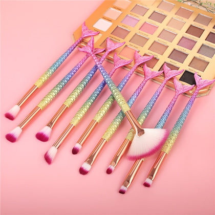 Mermaid Makeup Brush Set