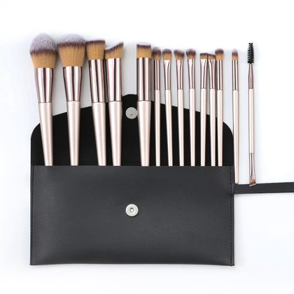 Free Shipping 14Piece Dry Powder Brush